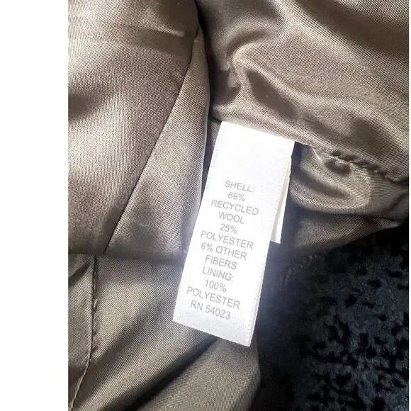 Hive and Honey Brown Herringbone Blazer Wool Blend Size Small - Picture 8 of 9